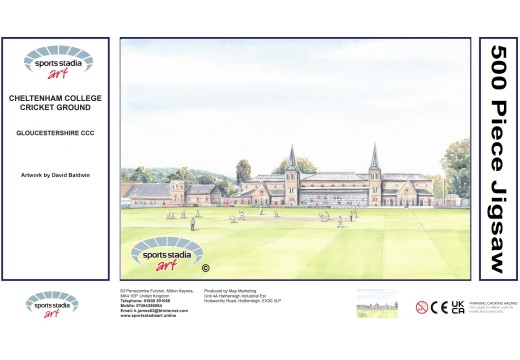 Cheltenham College Cricket Ground Fine Art Jigsaw Puzzle - Gloucestershire CCC